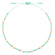 Armband Pearl Miyuki Turquoise green