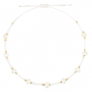 Armband Pearl Miyuki White