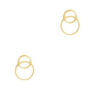 Anh&auml;nger aus Stainless Steel - Rostfreiem Stahl Zwischenst&uuml;ck Ringe Gold