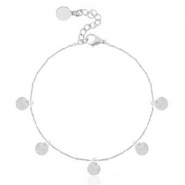 Stainless Steel - Rostfrei Stahl Armb&auml;nder Coins Silber