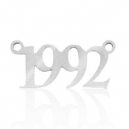 Anh&auml;nger aus Stainless Steel - Rostfreiem Stahl Zwischenst&uuml;ck Jahr 1992 Silber