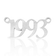 Anh&auml;nger aus Stainless Steel - Rostfreiem Stahl Zwischenst&uuml;ck Jahr 1993 Silber