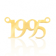 Anh&auml;nger aus Stainless Steel - Rostfreiem Stahl Zwischenst&uuml;ck Jahr 1995 Gold