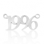 Anh&auml;nger aus Stainless Steel - Rostfreiem Stahl Zwischenst&uuml;ck Jahr 1996 Silber