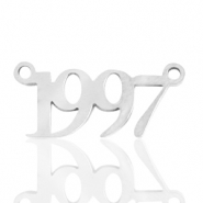 Anh&auml;nger aus Stainless Steel - Rostfreiem Stahl Zwischenst&uuml;ck Jahr 1997 Silber