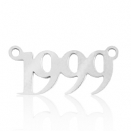 Anh&auml;nger aus Stainless Steel - Rostfreiem Stahl Zwischenst&uuml;ck Jahr 1999 Silber