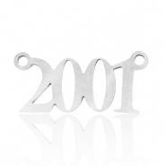 Anh&auml;nger aus Stainless Steel - Rostfreiem Stahl Zwischenst&uuml;ck Jahr 2001 Silber