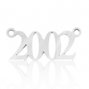Anh&auml;nger aus Stainless Steel - Rostfreiem Stahl Zwischenst&uuml;ck Jahr 2002 Silber