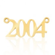 Anh&auml;nger aus Stainless Steel - Rostfreiem Stahl Zwischenst&uuml;ck Jahr 2004 Gold