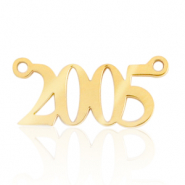 Anh&auml;nger aus Stainless Steel - Rostfreiem Stahl Zwischenst&uuml;ck Jahr 2005 Gold