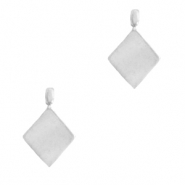 Anh&auml;nger aus Stainless Steel - Rostfreiem Stahl Rhombus Silber