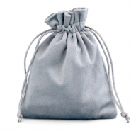 Velvet Schmuck Beutel Grey