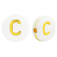 Acryl Buchstaben C White-gold
