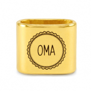 Schieber Metall DQ "OMA" Mix & Match Gold (Nickelfrei)