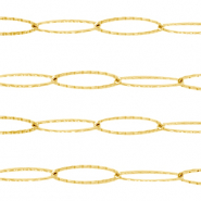 Zubehör aus Stainless Steel - Rostfreiem Stahl Gliederkette oval Gold