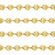 Zubehör aus Stainless Steel - Rostfreiem Stahl Gliederkette rund Gold