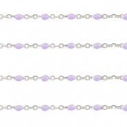 Zubehör aus Stainless Steel - Rostfreiem Stahl Gliederkette 1mm Grapevine purple-silber
