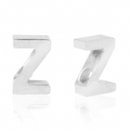 Perlen aus Stainless Steel - Rostfreiem Stahl Buchstaben Z Silber