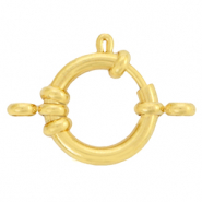 Zubeh&ouml;r aus Stainless Steel - Rostfreiem Stahl Rettungsring Verschluss 18mm mit &Ouml;sen Gold