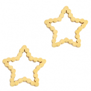 Anhänger aus Stainless Steel - Rostfreiem Stahl Zwischenstück Star Gold