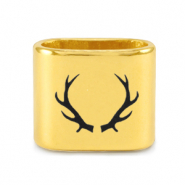 Schieber Metall DQ Antlers Mix & Match Gold (Nickelfrei)