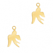 Anhänger aus Stainless Steel - Rostfreiem Stahl Schwalbe Gold