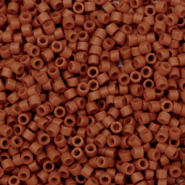 Miyuki Perlen 11/0 delica's Opaque sf dyed sienna brown DB-794