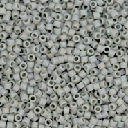 Miyuki Perlen 11/0 delica's Opaque matte AB gray DB-882