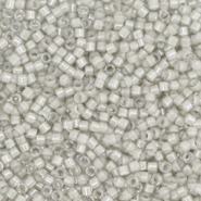 Miyuki Perlen 11/0 delica's Fancy lined moonstone grey DB-2391