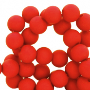 4 mm Perlen aus Acryl matt Candy red
