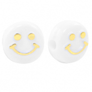 Acryl Buchstaben Smiley White-gold
