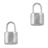 Anhänger aus Stainless Steel - Rostfreiem Stahl Verschluss Silber