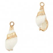Anh&auml;nger Muschel Special Wellhornschnecke White-gold