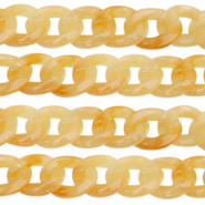 Acryl-Glieder 22mm Amber orange