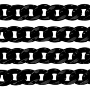 Acryl-Glieder 19mm Black