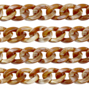 Acryl-Glieder 19mm Brown