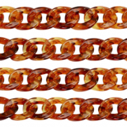 Acryl-Glieder 19mm Topaz brown