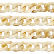 Acryl-Glieder 19mm Beige