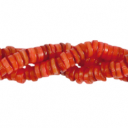 Perle Muschel Disc 7mm Coral red
