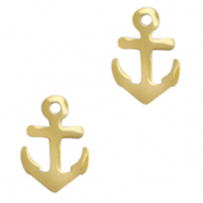 Anhänger aus Stainless Steel - Rostfreiem Stahl Anchor Gold