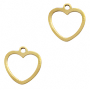 Anhänger aus Stainless Steel - Rostfreiem Stahl Heart Gold