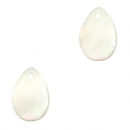 Anh&auml;nger Muschel Special Drop White (Naturliche Farbe Muschel)