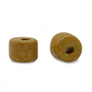 Perlen Griechische Keramik DQ 5mm Mustard brown