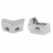 Perle Metall DQ Duo Beads Arrow Antik silber (Nickelfrei)