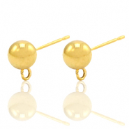 Stainless Steel - Rostfrei Stahl Ohrringe mit &Ouml;se Gold