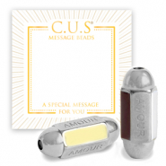 C.U.S® Message Beads "amour" Silber (Nickelfrei)
