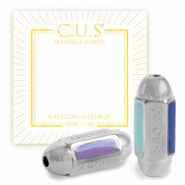 C.U.S® Message Beads "amour" Silber (Nickelfrei)