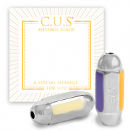 C.U.S® Message Beads "love" Silber (Nickelfrei)
