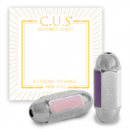 C.U.S® Message Beads "love" Silber (Nickelfrei)