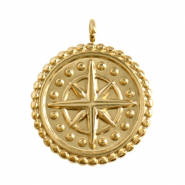 Anhänger aus Stainless Steel - Rostfreiem Stahl Star Gold